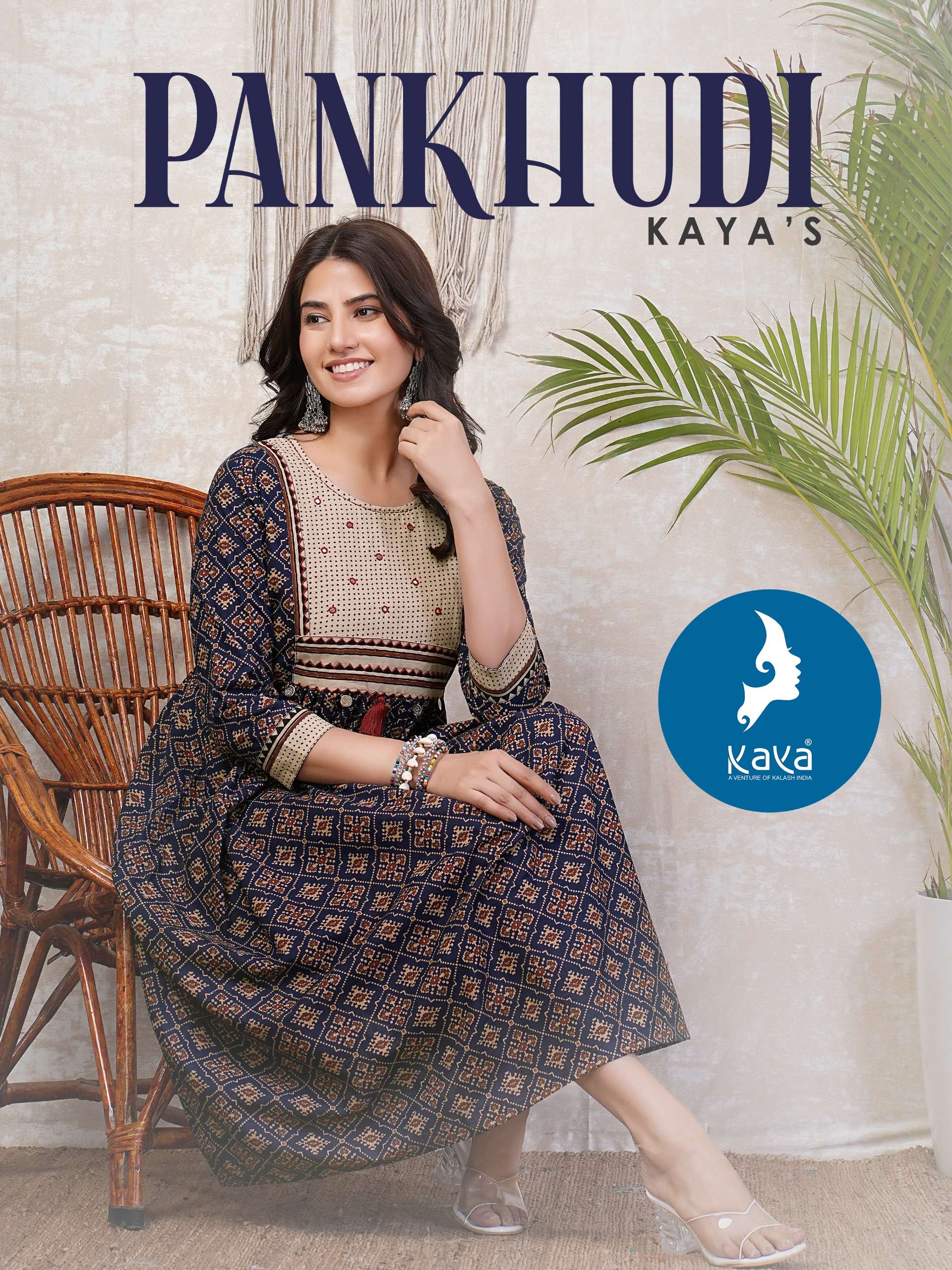 Kaya presents Pankhudi designer kurtis catalog wholesaler 