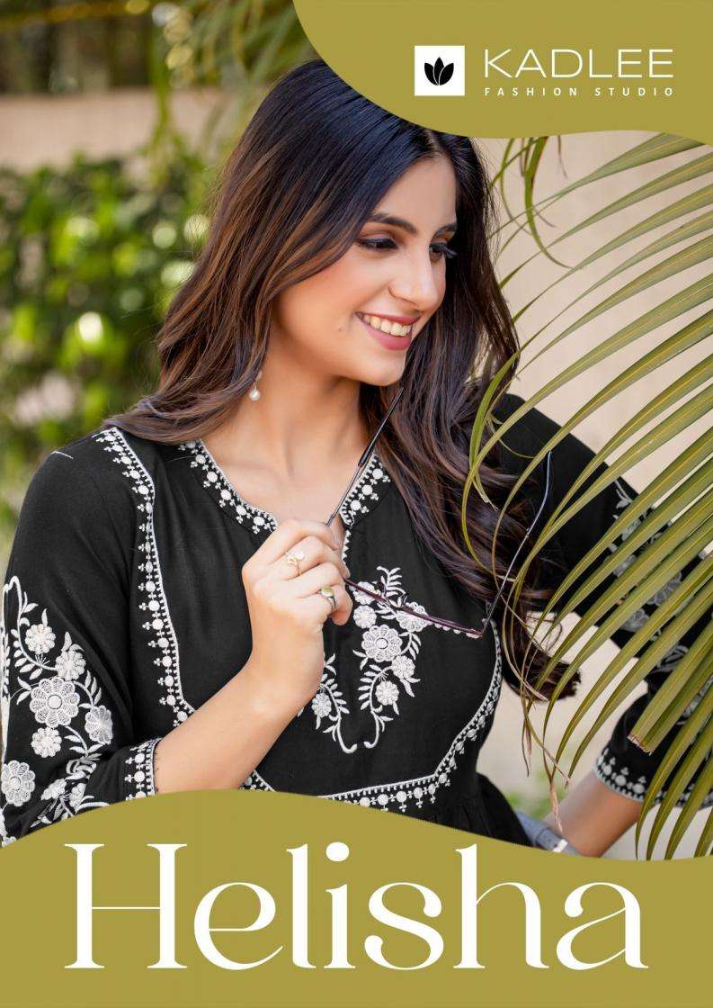 kadlee presents helisha rayon twill stylish look readymade co-ord sets