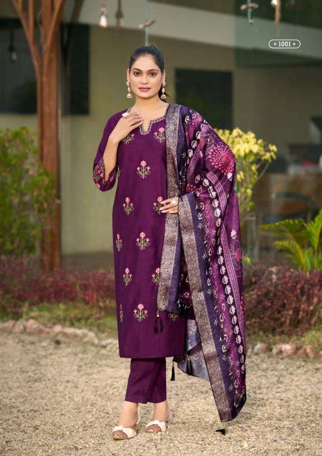 Woodee Presents Himani Viscose Gadhawal Readymade Suit For Womens Catalog Wholesaler 