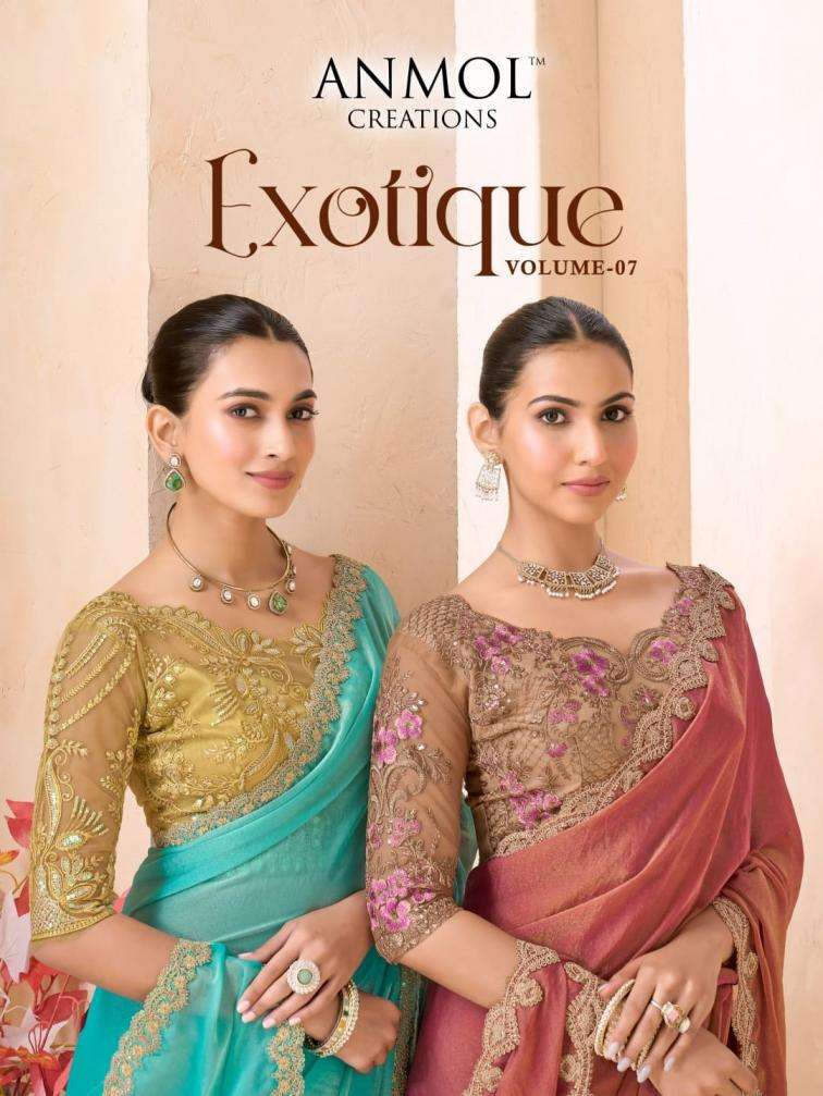 anmol creation presentsn exotique vol 7 luxurious saree for every occasion