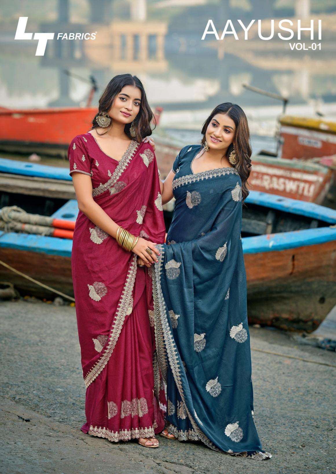 lt fashion presents aayushi vol 1 traditional soft silk saree best wholesaler