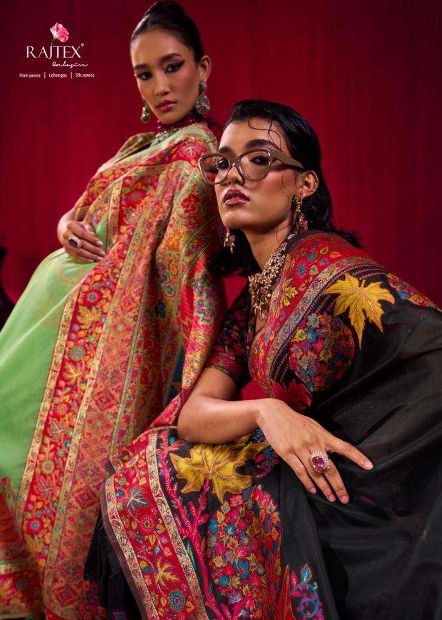 rajtex presents pure kashmiri vol 3 modal pashmina handloom sarees