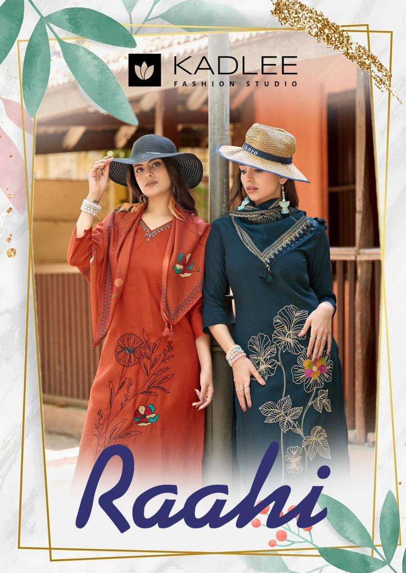 kadlee presents raahi roman silk readymade unique suit for womens