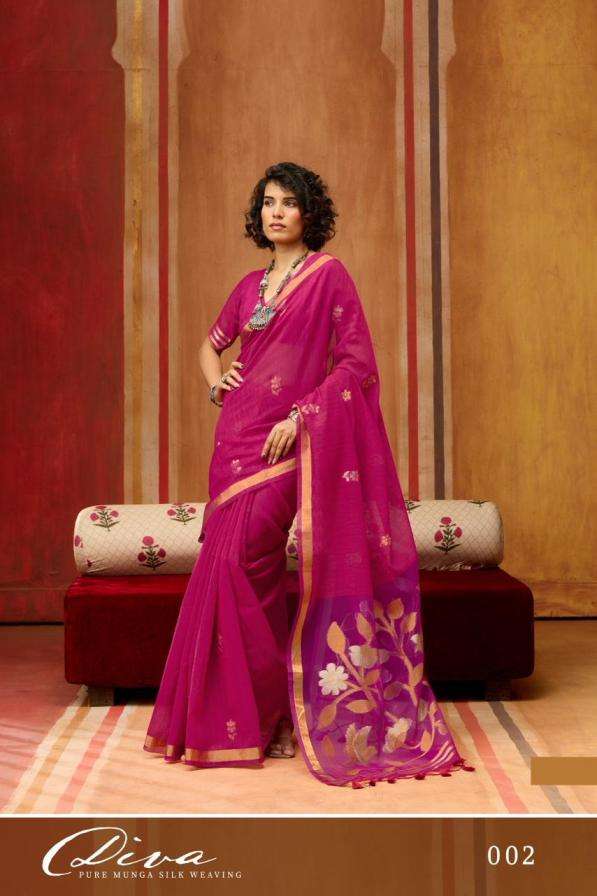 rajtex presents diva 001-006 munga silk handloom weaving sarees 
