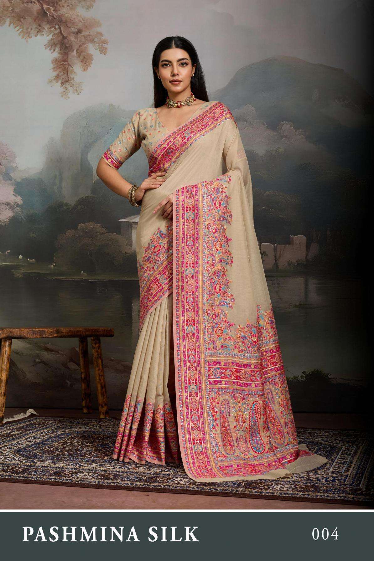 rajtex presents pashmina silk cotton weaving luxurious silk sarees for women