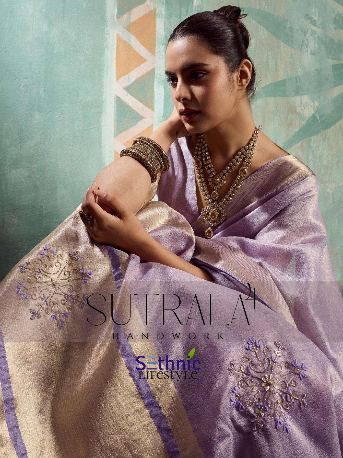 sethnic lifestyle presents sutrala vol 4 tissue cotton shop trendy saree wholesaler