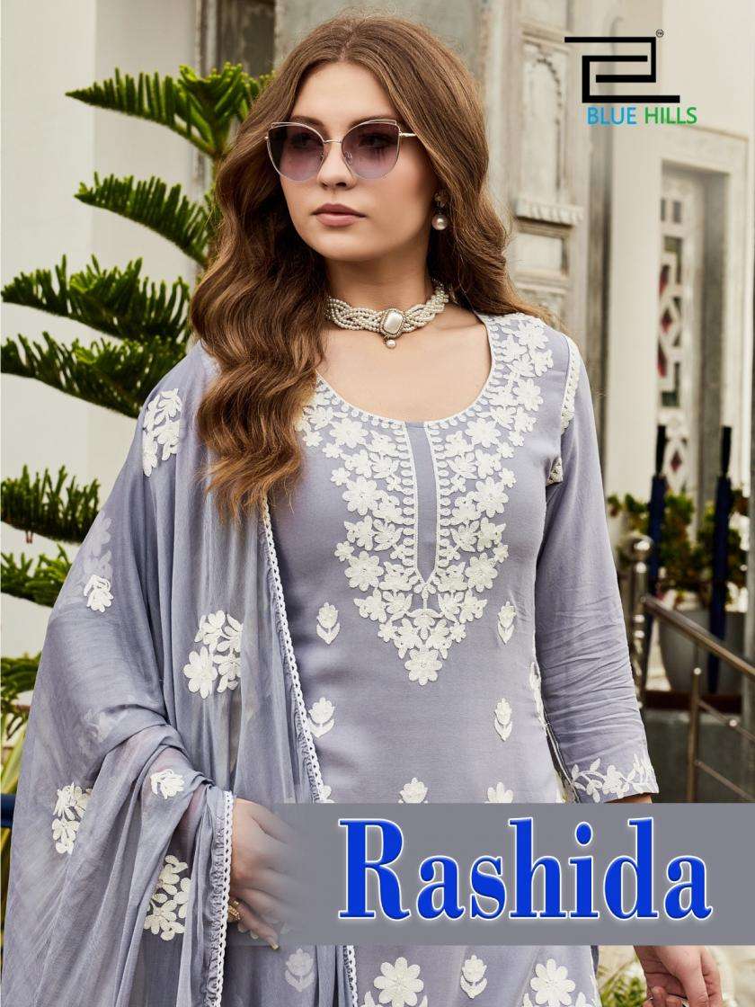 blue hills rashida full stitch rayon white thread work big size combo plazzo kurtis