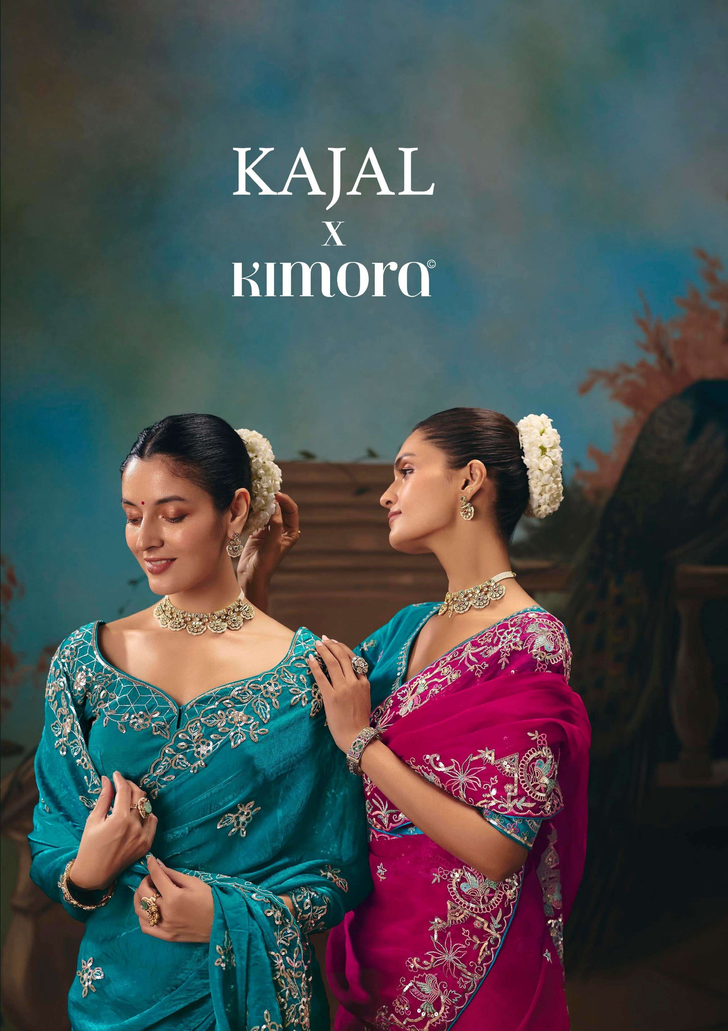 KIMORA -PRESENTS KAJAL VOL -18 DESINGER WEDDING WEAR AND FUNCTION WEAR SAREES CATALOG WHOLESALER AND EXPORTERS