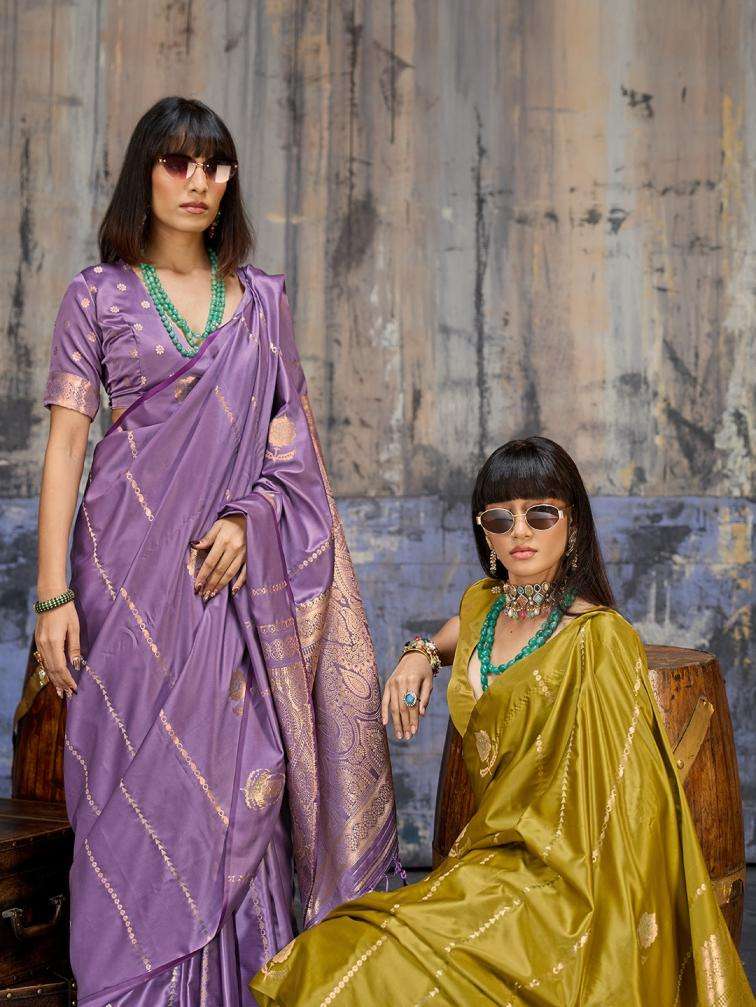 rajtex kanthkala iconic satin handloom weaving beautiful festive wear saree