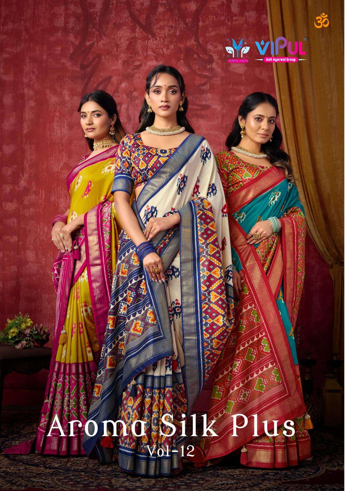 vipul aroma silk plus vol 12 dola silk unique saree