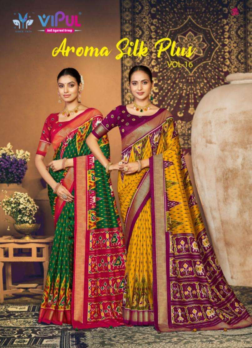 vipul aroma silk plus vol 16 dola silk trendy sarees