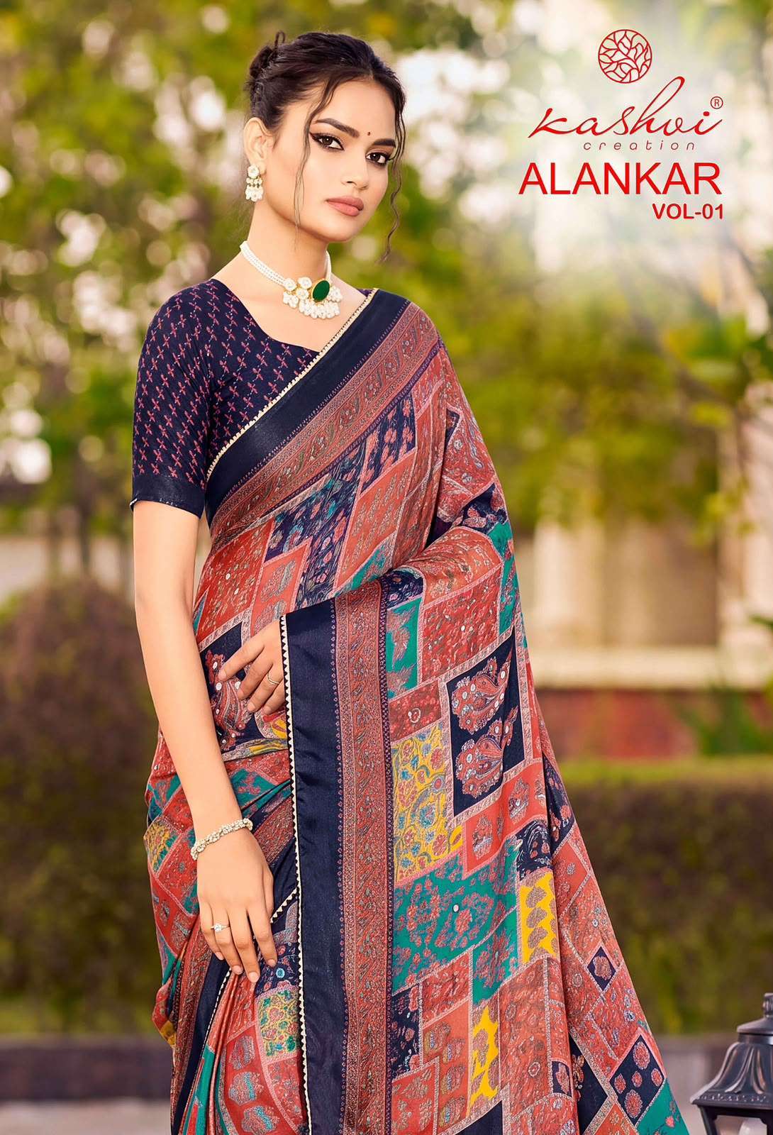 Kashvi Creation Alankar Vol 1 Latest Shine Silk Saree Collection At Wholesaler