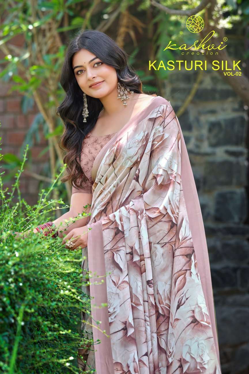 Kashvi Creation Kasturi Silk Vol 2 Printed Saree Catalog