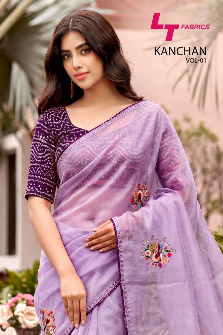 lt fashion kanchan vol 1 linen cotton daily wear saree