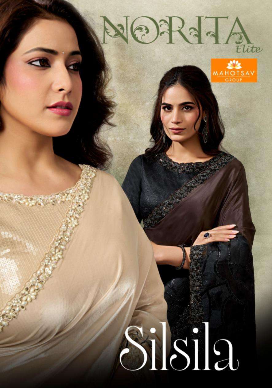 mahotsav norita silsila 44800 crepe silk two tone satin designer classic saree 