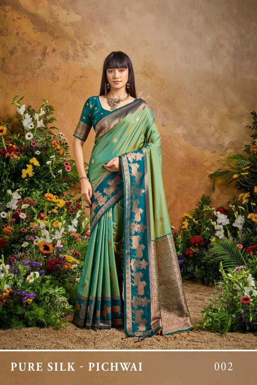 rajtex Pure Silk Pichwai Party Wear Pure Silk Saree Collection Wholesale