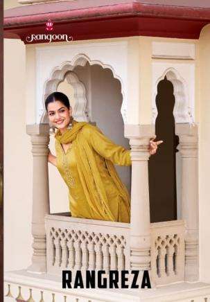 rangoon rangreza viscose shimmer fully stitch festive kurtis catalog