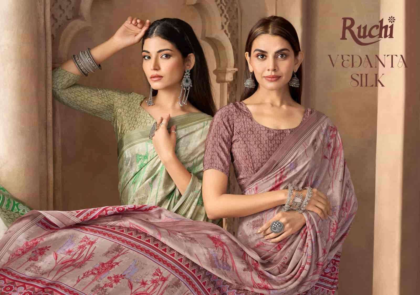 Ruchi Saree Vedanta Silk Vol 55 Premium Silk Crape Saree catalog wholesaler
