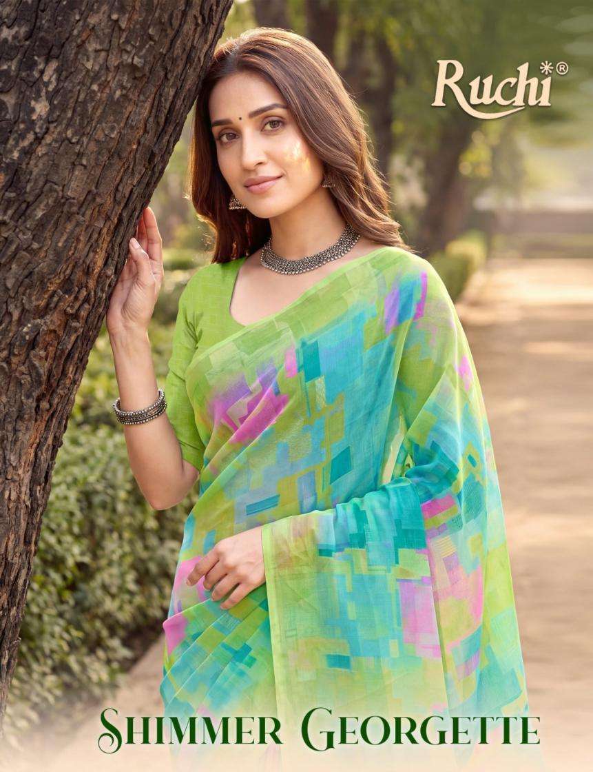 ruchi shimmer georgette vol 3 fancy daily wear saree
