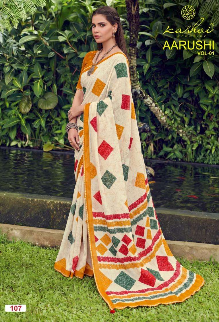 kashvi creation aarushi vol 1 weightless trendy saree