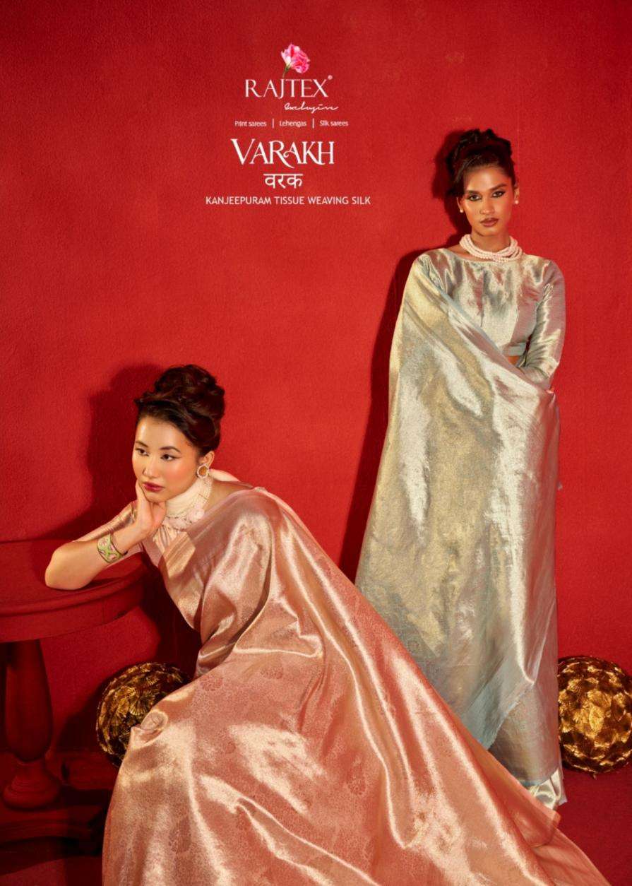 rajtex varakh kanjeepuram tissue weaving silk festive saree