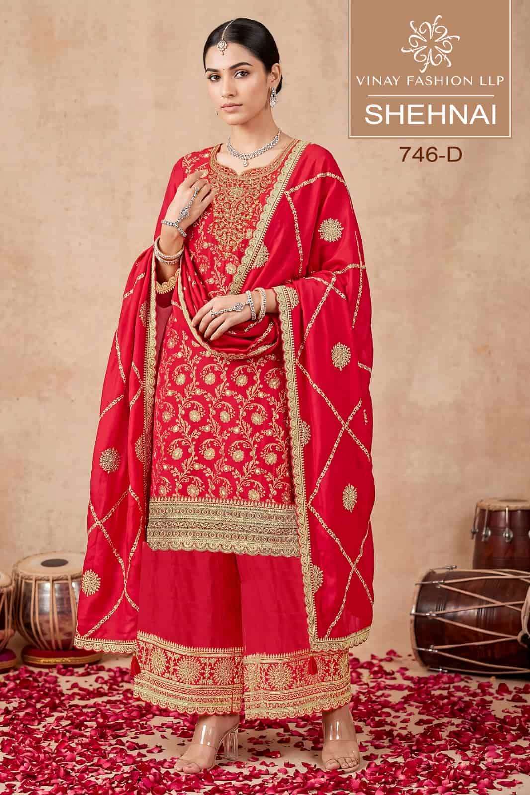 Vinay Fashion Shehnai Unstitch Designer Suit Catalog 