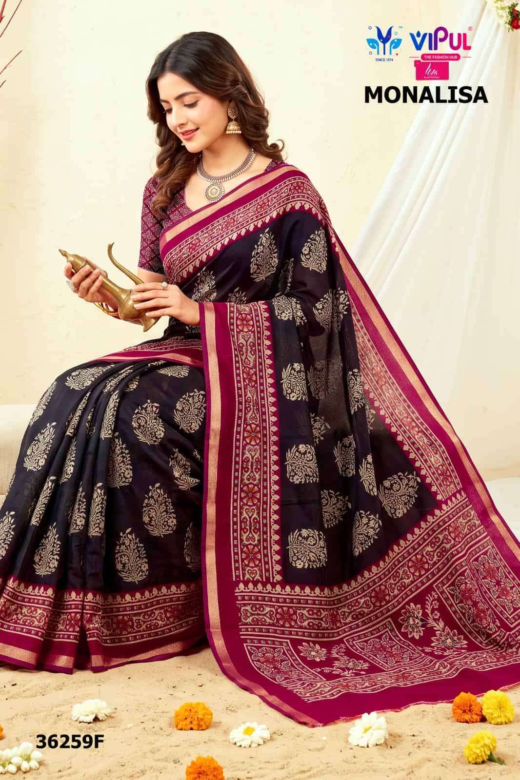 Vipul Saree Monalisa 36259 Colors Women Wear Saree Collection