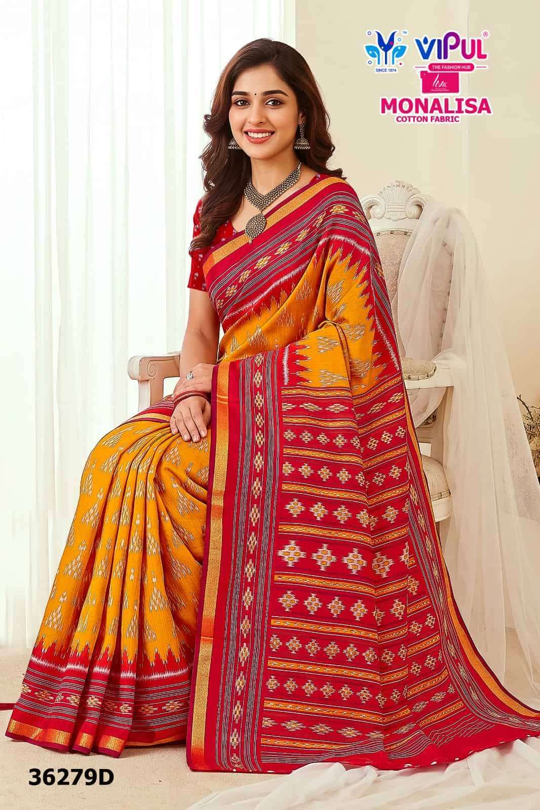 Vipul Saree Monalisa 36279 Colors Exclusive Cotton Saree Catalog Exporter