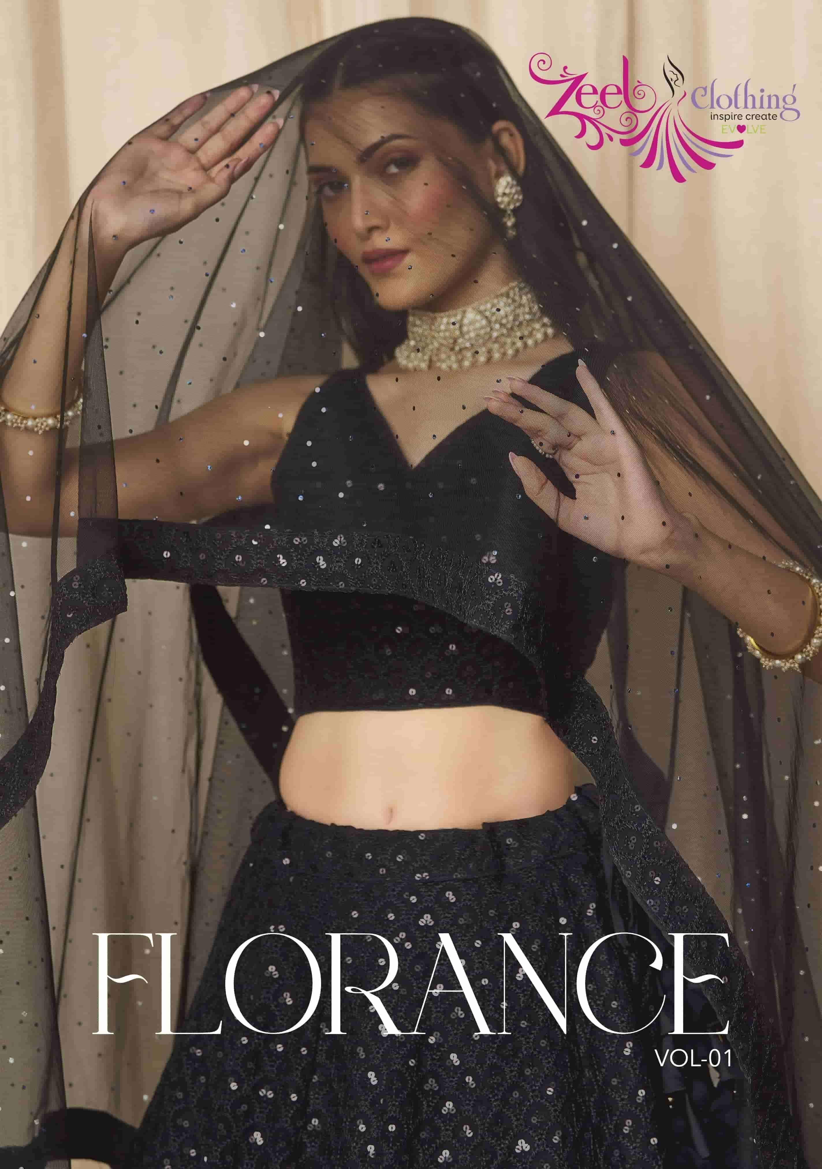 Zeel Clothing Florance Vol 1 5124 Colors Designer Lehenga Choli Partywear Collection